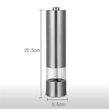 Load image into Gallery viewer, Electric Salt and Pepper Grinder Mill Stainless Steel
