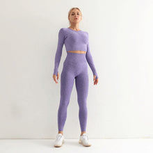 Load image into Gallery viewer, Female Tracksuit 2 Piece Set Women Seamless Fitness Yoga Set
