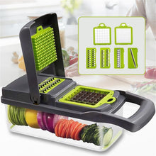 Load image into Gallery viewer, Multifunctional Vegetable Cutter Fruit Slicer 7 In 1 Stainless Steel Blade
