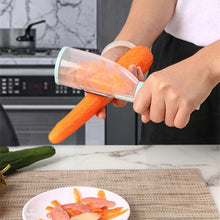 Load image into Gallery viewer, Vegetable Peeler With Container Potato Carrot Apple Shredders Fruits Peeler Stainless Steel
