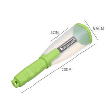 Load image into Gallery viewer, Vegetable Peeler With Container Potato Carrot Apple Shredders Fruits Peeler Stainless Steel
