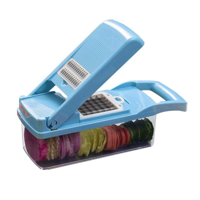 Multifunctional Vegetable Potato Cutter Fruit Slicer Grater Shredders Drain Basket Slicers