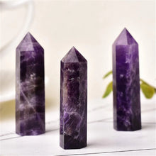 Load image into Gallery viewer, Raw Natural Banded Chevron Dream Amethyst Quartz Crystal Point Wand 30-70mm
