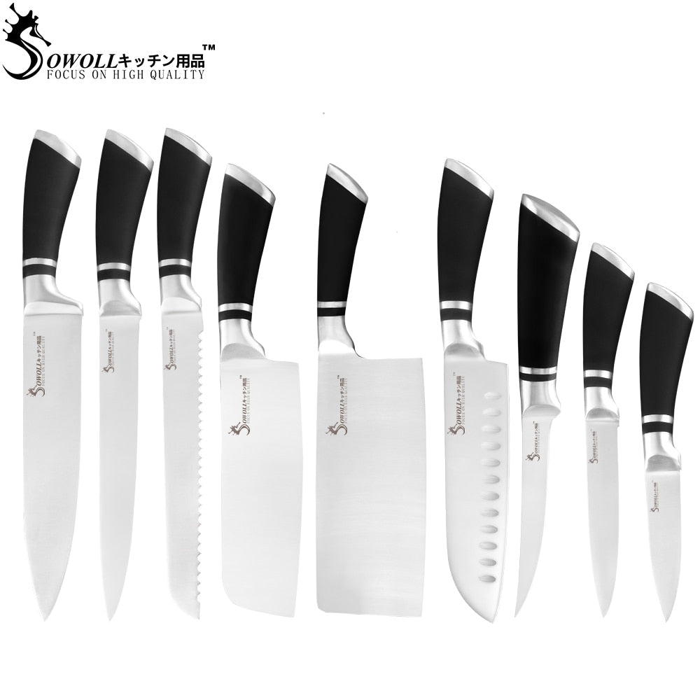 SOWOLL Finest Stainless Steel Kitchen Knife Set